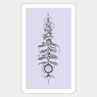 Tree and planets Magnet